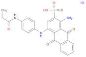 2-Anthracenesulfonicacid, 1-amino-9,10-dihydro-9,10-dioxo-4-[[4-[(1-oxopropyl)amino]phenyl]amino]-…