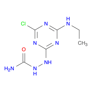 2-(4-Chloro-6-(ethylamino)-1,3,5-triazin-2-yl)hydrazinecarboxamide