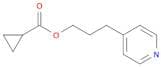 Cyclopropanecarboxylic acid, 3-(4-pyridinyl)propyl ester