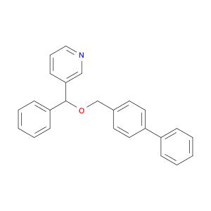 Pyridine, 3-[([1,1'-biphenyl]-4-ylmethoxy)phenylmethyl]-