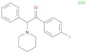 Ethanone, 1-(4-fluorophenyl)-2-phenyl-2-(1-piperidinyl)-, hydrochloride
