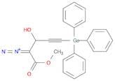 4-Pentynoic acid, 2-diazo-3-hydroxy-5-(triphenylgermyl)-, methyl ester
