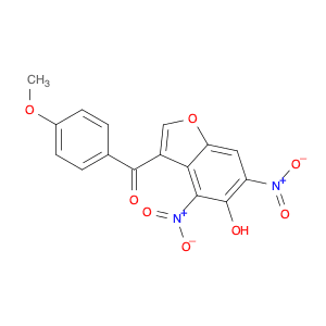 Methanone, (5-hydroxy-4,6-dinitro-3-benzofuranyl)(4-methoxyphenyl)-