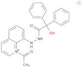 Quinolinium, 1-acetyl-8-[2-(hydroxydiphenylacetyl)hydrazino]-, chloride