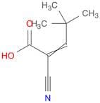 2-Pentenoic acid, 2-cyano-4,4-dimethyl-