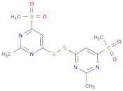 Pyrimidine, 4,4'-dithiobis[2-methyl-6-(methylsulfonyl)-