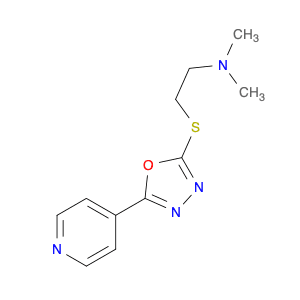 N,N-Dimethyl-2-((5-(pyridin-4-yl)-1,3,4-oxadiazol-2-yl)thio)ethanamine