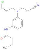 Butanamide, N-[3-[(3-chloro-2-propenyl)(2-cyanoethyl)amino]phenyl]-