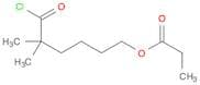 Hexanoyl chloride, 2,2-dimethyl-6-(1-oxopropoxy)-