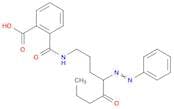 Benzoic acid, 2-[[[5-oxo-4-(phenylazo)octyl]amino]carbonyl]-