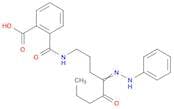 Benzoic acid, 2-[[[5-oxo-4-(phenylhydrazono)octyl]amino]carbonyl]-