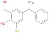 Benzenemethanol, 2-hydroxy-3-mercapto-5-(1-phenylethyl)-