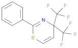 4H-1,3-Thiazine, 2-phenyl-4,4-bis(trifluoromethyl)-