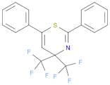 4H-1,3-Thiazine, 2,6-diphenyl-4,4-bis(trifluoromethyl)-