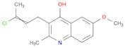 4-Quinolinol, 3-(3-chloro-2-butenyl)-6-methoxy-2-methyl-