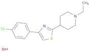 Piperidine, 4-[4-(4-chlorophenyl)-2-thiazolyl]-1-ethyl-, hydrobromide