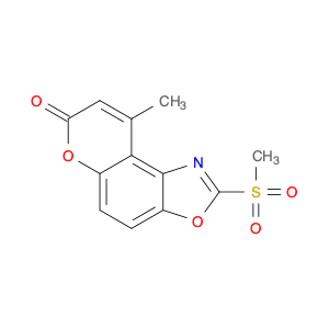 7H-Pyrano[3,2-e]benzoxazol-7-one, 9-methyl-2-(methylsulfonyl)-