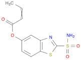 2-Butenoic acid, 2-(aminosulfonyl)-5-benzothiazolyl ester