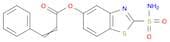 2-Propenoic acid, 3-phenyl-, 2-(aminosulfonyl)-5-benzothiazolyl ester