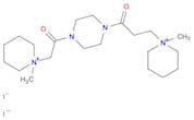 1-METHYL-1-(3-(4-((1-METHYLPIPERIDINIO)ACETYL)-(PIPERAZIN-1-YL))-3-OXOPROPYL)PIPERIDINIUM DIIODIDE