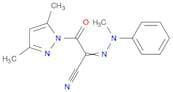 1H-Pyrazole, 1-[cyano(methylphenylhydrazono)acetyl]-3,5-dimethyl-