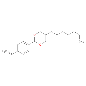 1,3-Dioxane, 2-(4-ethenylphenyl)-5-heptyl-