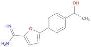 2-Furancarboximidamide, 5-[4-(1-hydroxyethyl)phenyl]-