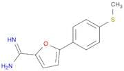 2-Furancarboximidamide, 5-[4-(methylthio)phenyl]-