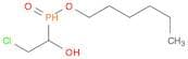 Phosphinic acid, (2-chloro-1-hydroxyethyl)-, hexyl ester