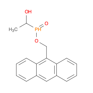Phosphinic acid, (1-hydroxyethyl)-, 9-anthracenylmethyl ester