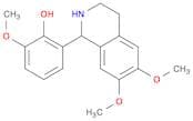 Phenol, 2-methoxy-6-(1,2,3,4-tetrahydro-6,7-dimethoxy-1-isoquinolinyl)-