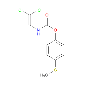 Carbamic acid, (2,2-dichloroethenyl)-, 4-(methylthio)phenyl ester