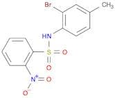 Benzenesulfonamide, N-(2-bromo-4-methylphenyl)-2-nitro-