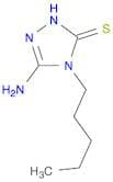 3H-1,2,4-Triazole-3-thione, 5-amino-2,4-dihydro-4-pentyl-