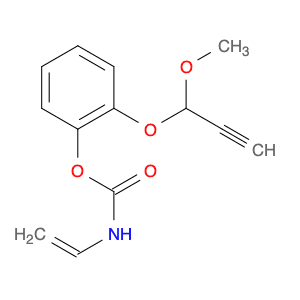 Carbamic acid, ethenyl-, 2-[(1-methoxy-2-propynyl)oxy]phenyl ester
