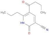 3-Pyridinecarbonitrile, 1,2-dihydro-2-oxo-5-(1-oxobutyl)-6-propyl-