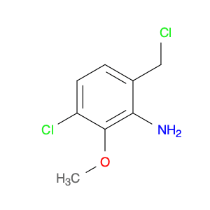 Benzenamine, 3-chloro-6-(chloromethyl)-2-methoxy-