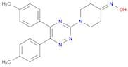 4-Piperidinone, 1-[5,6-bis(4-methylphenyl)-1,2,4-triazin-3-yl]-, oxime