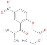 Acetic acid, [2-(2-methyl-1-oxopropyl)-4-nitrophenoxy]-, ethyl ester