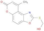 7H-Pyrano[3,2-e]benzoxazol-7-one, 2-[(hydroxymethyl)thio]-9-methyl-