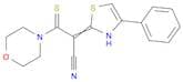 Morpholine, 4-[2-cyano-2-(4-phenyl-2(3H)-thiazolylidene)-1-thioxoethyl]-