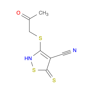 4-Isothiazolecarbonitrile, 2,5-dihydro-3-[(2-oxopropyl)thio]-5-thioxo-