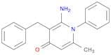 4(1H)-Pyridinone, 2-amino-6-methyl-1-phenyl-3-(phenylmethyl)-