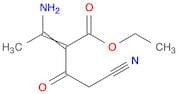 2-Butenoic acid, 3-amino-2-(cyanoacetyl)-, ethyl ester