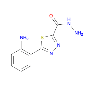 1,3,4-Thiadiazole-2-carboxylic acid, 5-(2-aminophenyl)-, hydrazide
