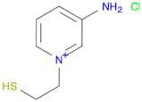 Pyridinium, 3-amino-1-(2-mercaptoethyl)-, chloride