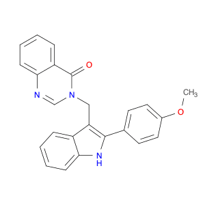 4(3H)-Quinazolinone, 3-[[2-(4-methoxyphenyl)-1H-indol-3-yl]methyl]-