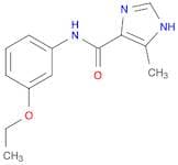 1H-Imidazole-4-carboxamide, N-(3-ethoxyphenyl)-5-methyl-