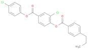 Benzoic acid, 3-chloro-4-[(4-propylbenzoyl)oxy]-, 4-chlorophenyl ester
