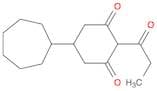 1,3-Cyclohexanedione, 5-cycloheptyl-2-(1-oxopropyl)-